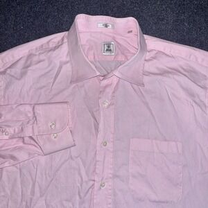 Peter Millar‎ Pink Pin Striped Long Sleeve Button Down Shirt Mens XL